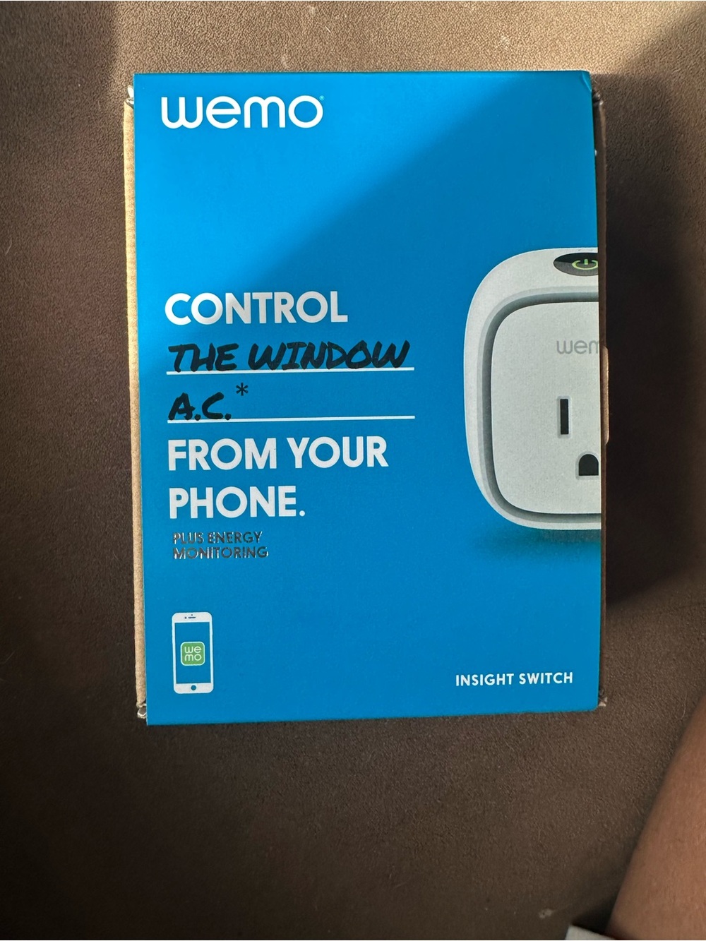 Wemo Insight Switch Smart Plug - Blue Box
